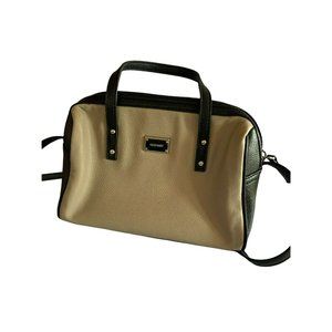 Nine West Bicolor black And Grey Leather  Mini Crossbody Bag Purse